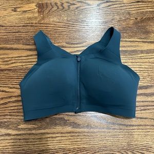 Lululemon Enlite Sports Bra 34 DD (E). Green Jasper color.